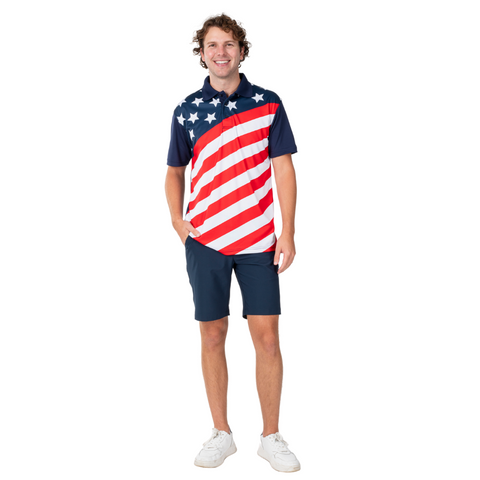 Men's Stars & Stripes Tech Polo