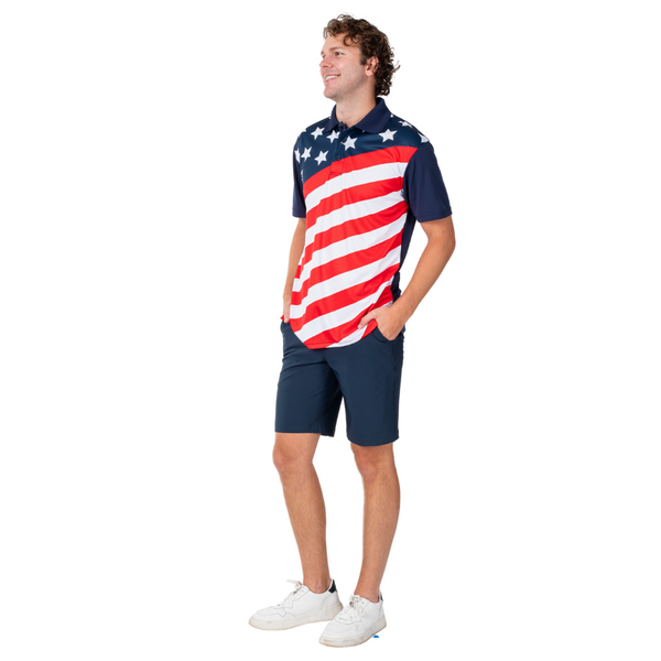 Men's Stars & Stripes Tech Polo