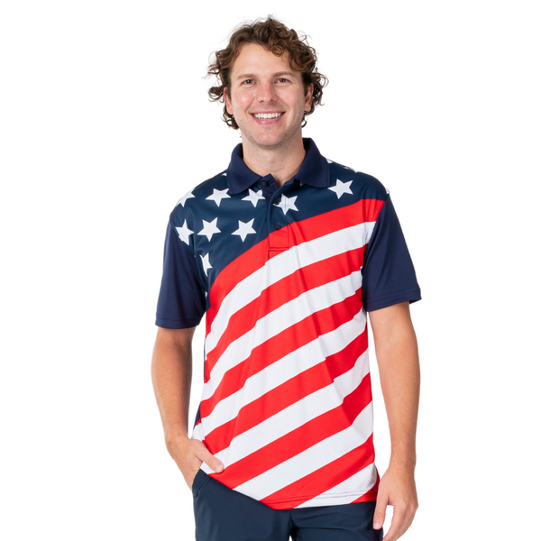 Men's Stars & Stripes Tech Polo