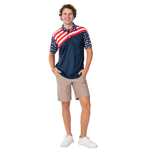 Men's Patriotic Tech Polo