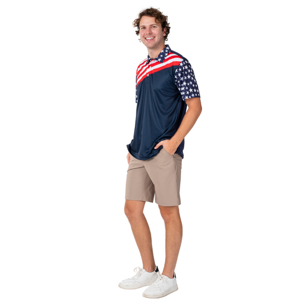 Men's Patriotic Tech Polo