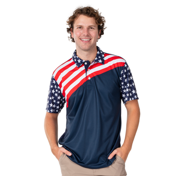 Men's Patriotic Tech Polo