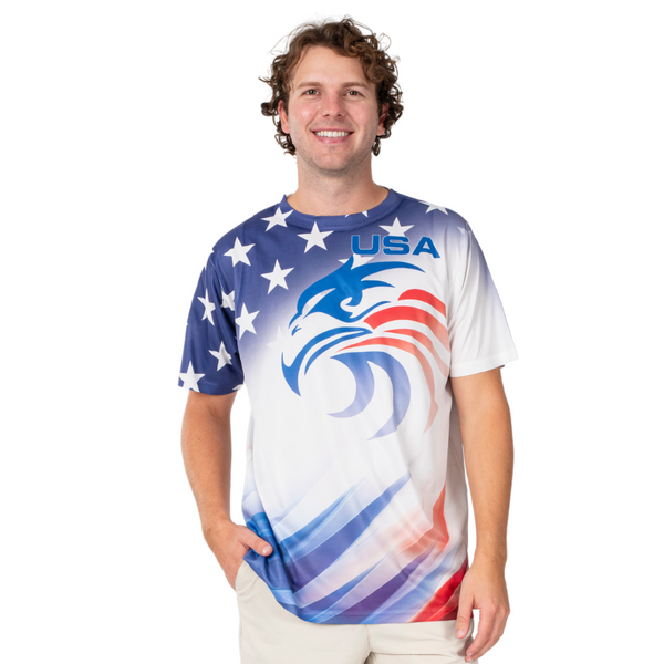 Men's USA Eagle Quick Dry T-Shirt
