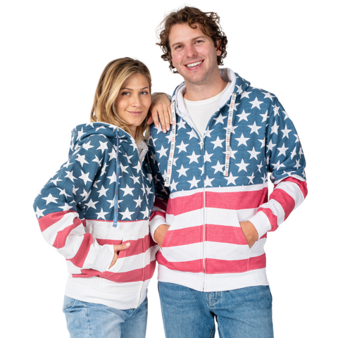 Stars and Stripes Full Zip Hoodie