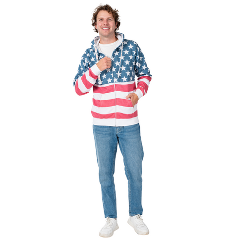 Stars and Stripes Full Zip Hoodie
