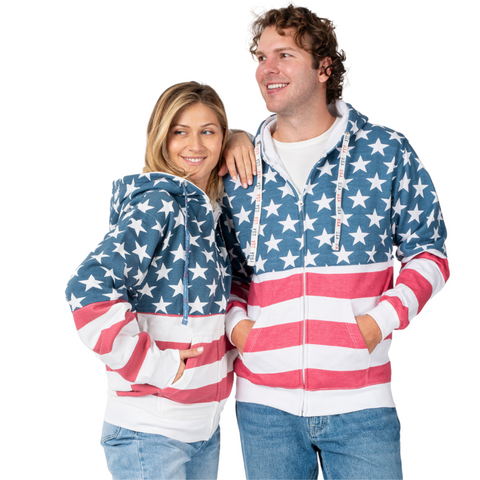 Patriotic Full Zip and Pullover Hoodie