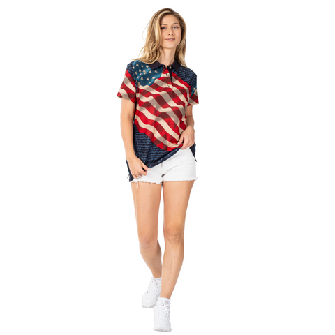 Women's Ultimate Patriot Polo - Navy