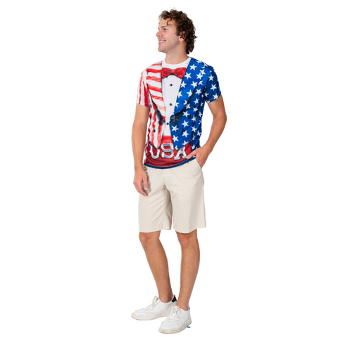 Men's 4th of July Tuxedo T-Shirt