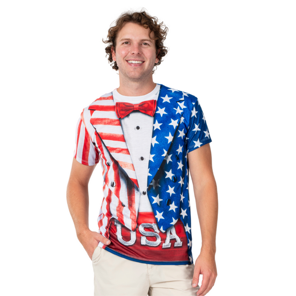 Men's 4th of July Tuxedo T-Shirt