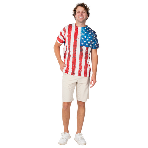 Men's American Flag Quick Dry Tee
