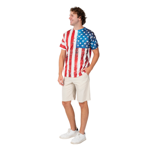 Men's American Flag Quick Dry Tee