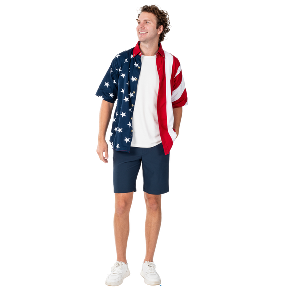 American Flag Button Down Shirt