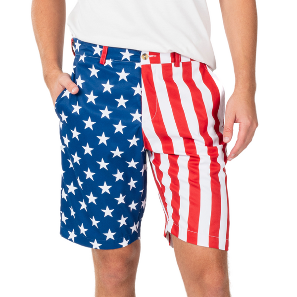 Men's Patriotic Stars and Stripes Shorts
