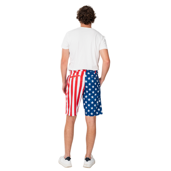 Men's Patriotic Stars and Stripes Shorts