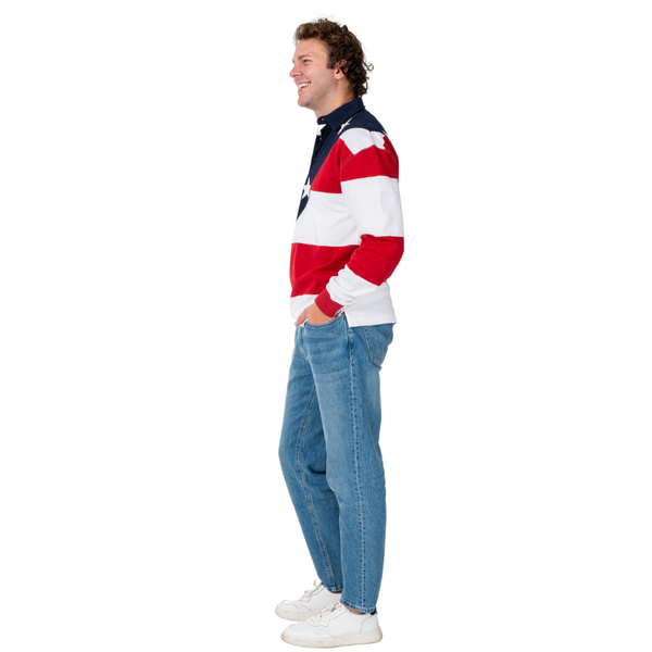 Patriotic Classic Rugby American Flag Unisex Shirt