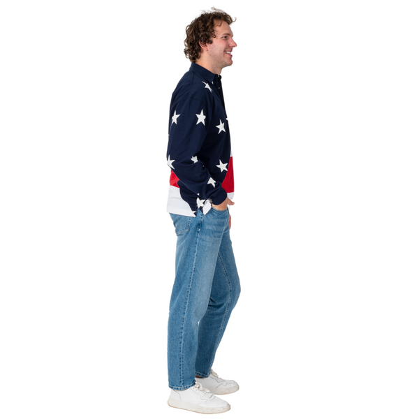 Patriotic Classic Rugby American Flag Unisex Shirt
