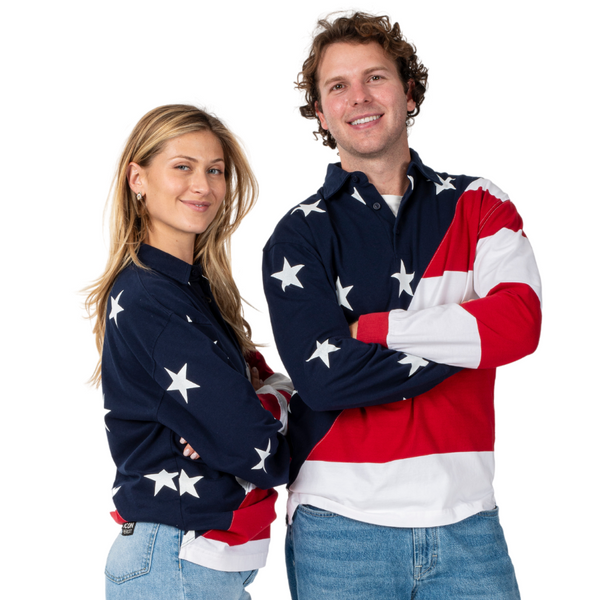 Patriotic Classic Rugby American Flag Unisex Shirt