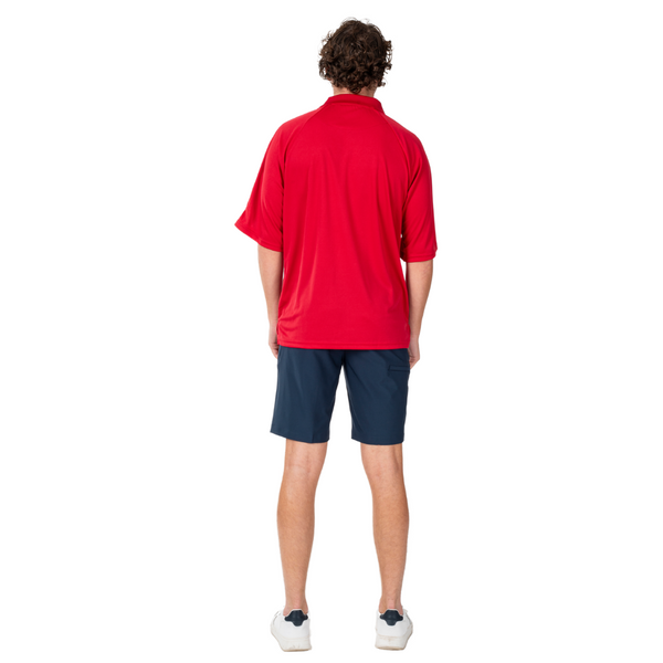 Men's Freedom Tech Polo Shirt-Red