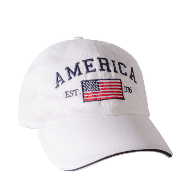 Made in the USA Washed Cotton America 1776 Hat