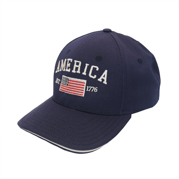 Made in the USA Structured Cotton Twill America 1776 Cap