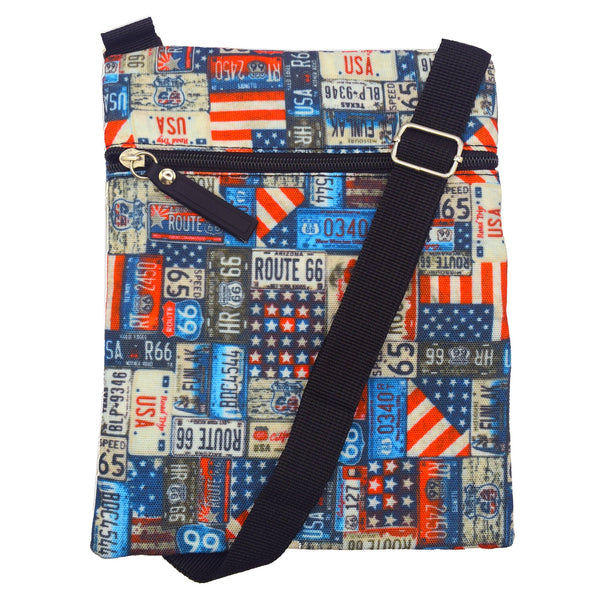 Route 66 Tri-Layer Crossbody Bag