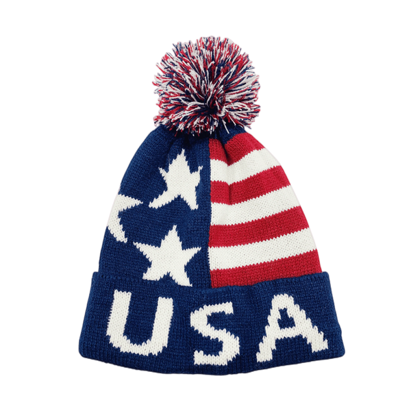 USA Pom Beanie