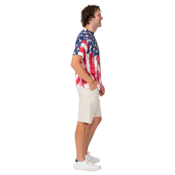 American Flag Sublimation Eagle T-Shirt