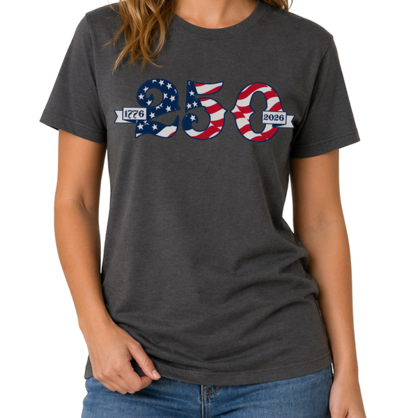 Dual Scroll Made in USA - 250th Anniversary - Women's T-Shirt