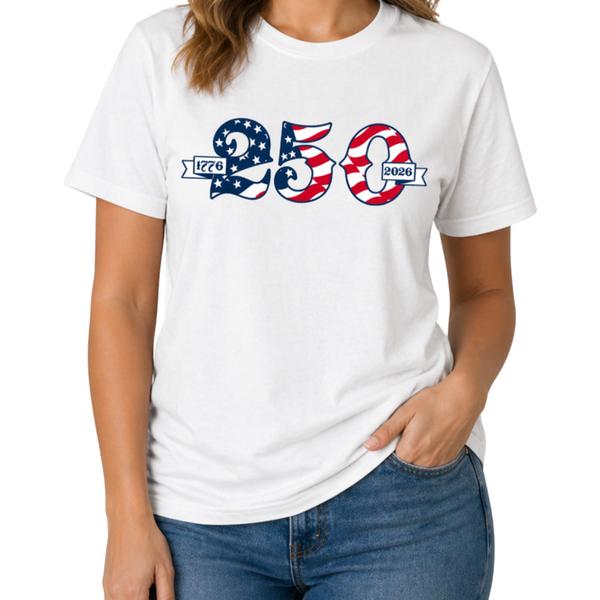 Dual Scroll Made in USA - 250th Anniversary - Women's T-Shirt