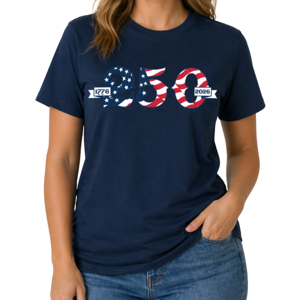 Dual Scroll Made in USA - 250th Anniversary - Women's T-Shirt