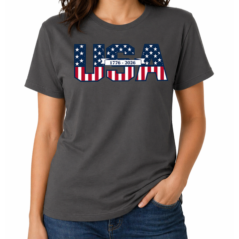 Founders' Scroll America 250 Made in USA Women's Shirt