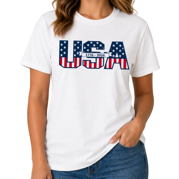 Founders' Scroll America 250 Made in USA Women's Shirt