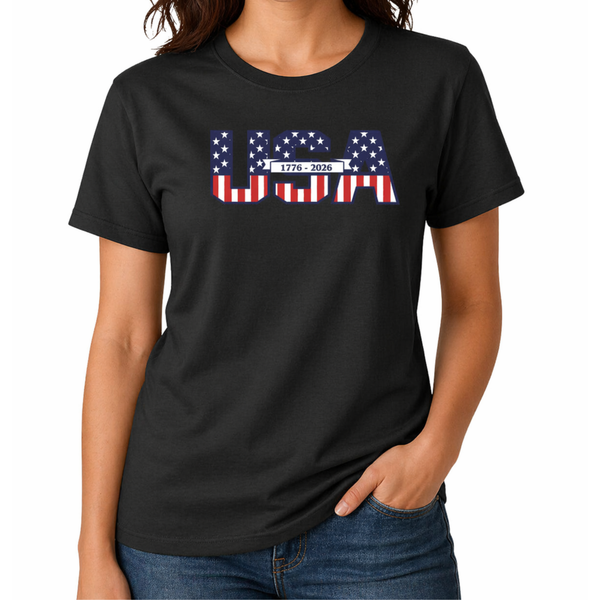 Founders' Scroll America 250 Made in USA Women's Shirt
