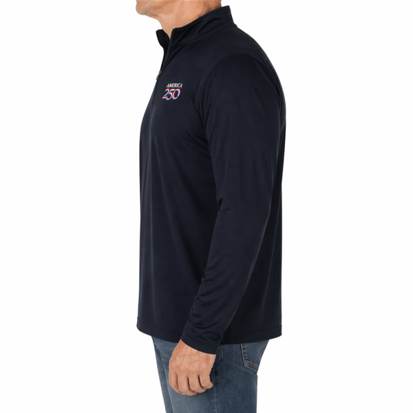 America250 Quarter Zip Pullover - Black
