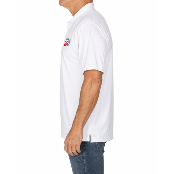 America250 Men's Legacy Polo - White