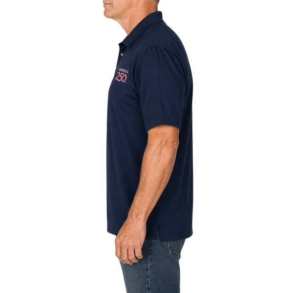America250 Men's Legacy Polo - Navy