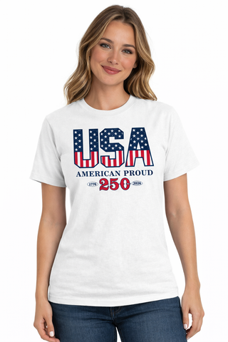 American Proud America 250 Made in USA Women's Shirt