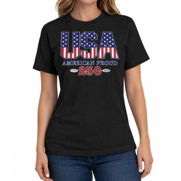 American Proud America 250 Made in USA Women's Shirt