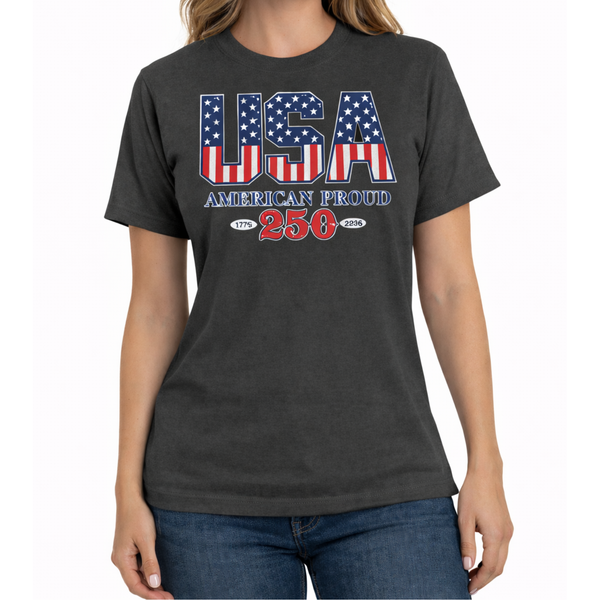 American Proud America 250 Made in USA Women's Shirt