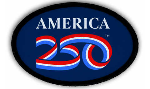 250th Anniversary Iron-On Oval Patches