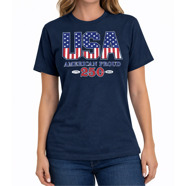 American Proud America 250 Made in USA Women's Shirt