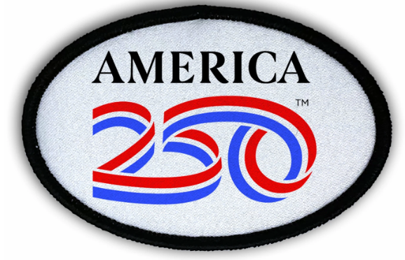 250th Anniversary Iron-On Oval Patches