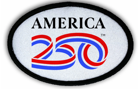 250th Anniversary Iron-On Oval Patches