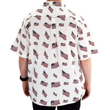 Mens Woven Button Down Allorver Flags - 4th of july shirts