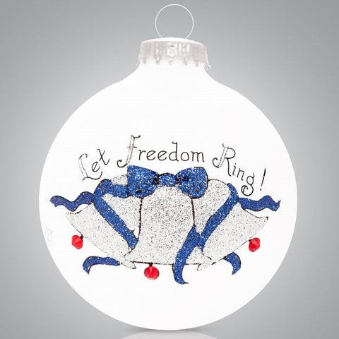 Made in USA Hand Painted Glass Ornament