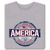 Men's USA Faith Freedom and Family Patriotic T-Shirt