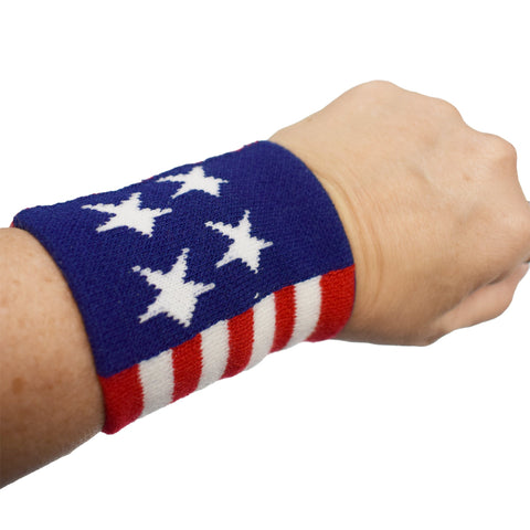 Stars and Stripes USA Wristbands - the flag shirts