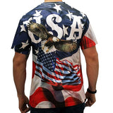Men's USA Eagle Quick Dry T-Shirt Bundle of 4 Shirts