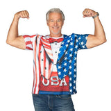 Men's 4th of July Party Bundle, Shirt, Hat and Wristband Set