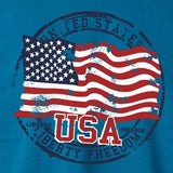 USA Liberty and Freedom Mens T-Shirt - The Flag Shirt